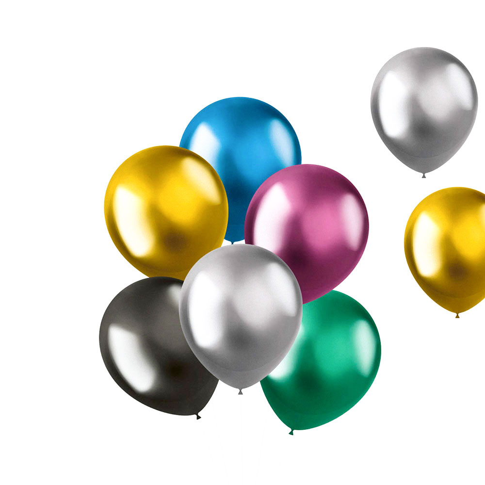 Läs mer om Ballonger Chrome Shine Intense Mix