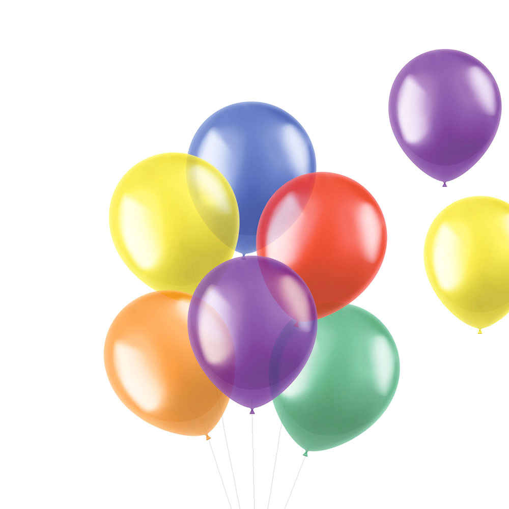 Läs mer om Ballonger Transaprent Färg Mix
