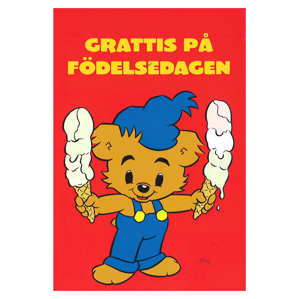 Läs mer om Bamse Grattiskort