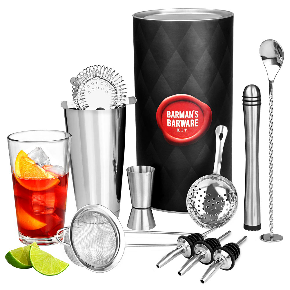 Läs mer om Barmans Cocktail Shaker Set