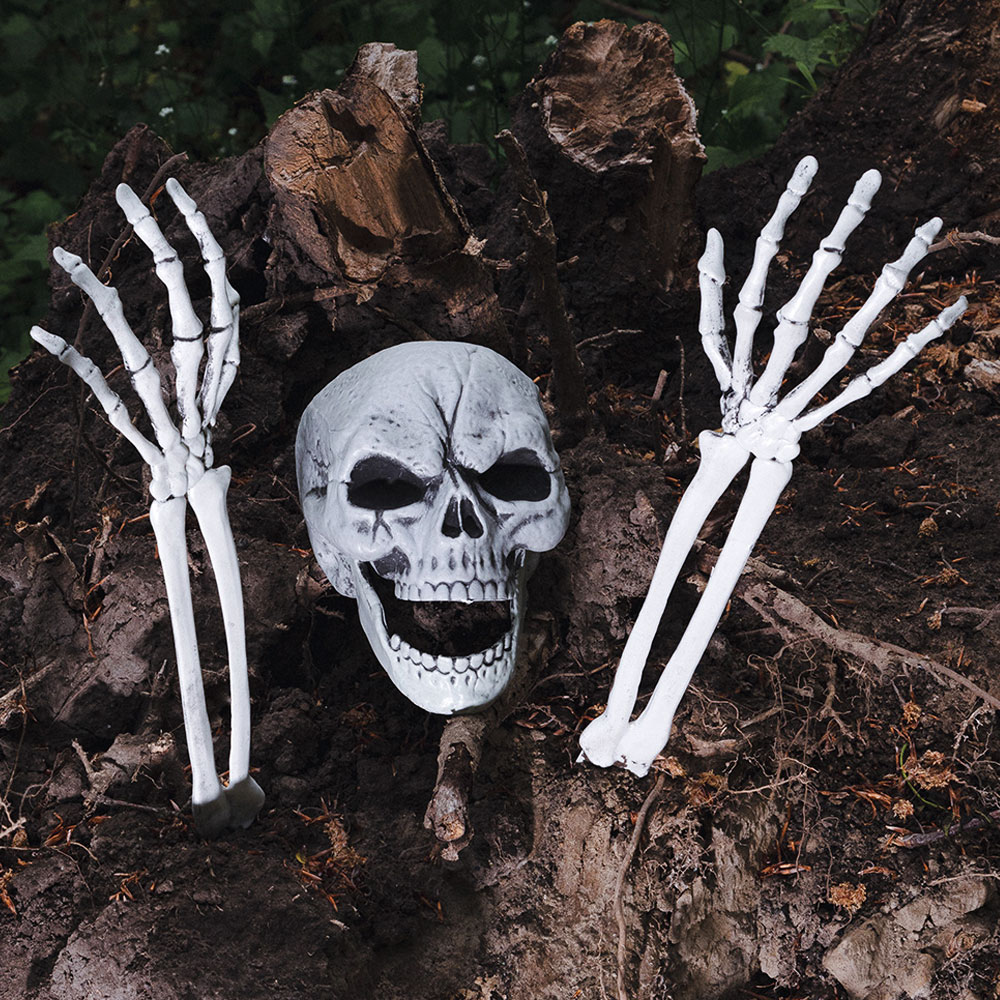 Läs mer om Begravt Skelett Utomhus Dekoration