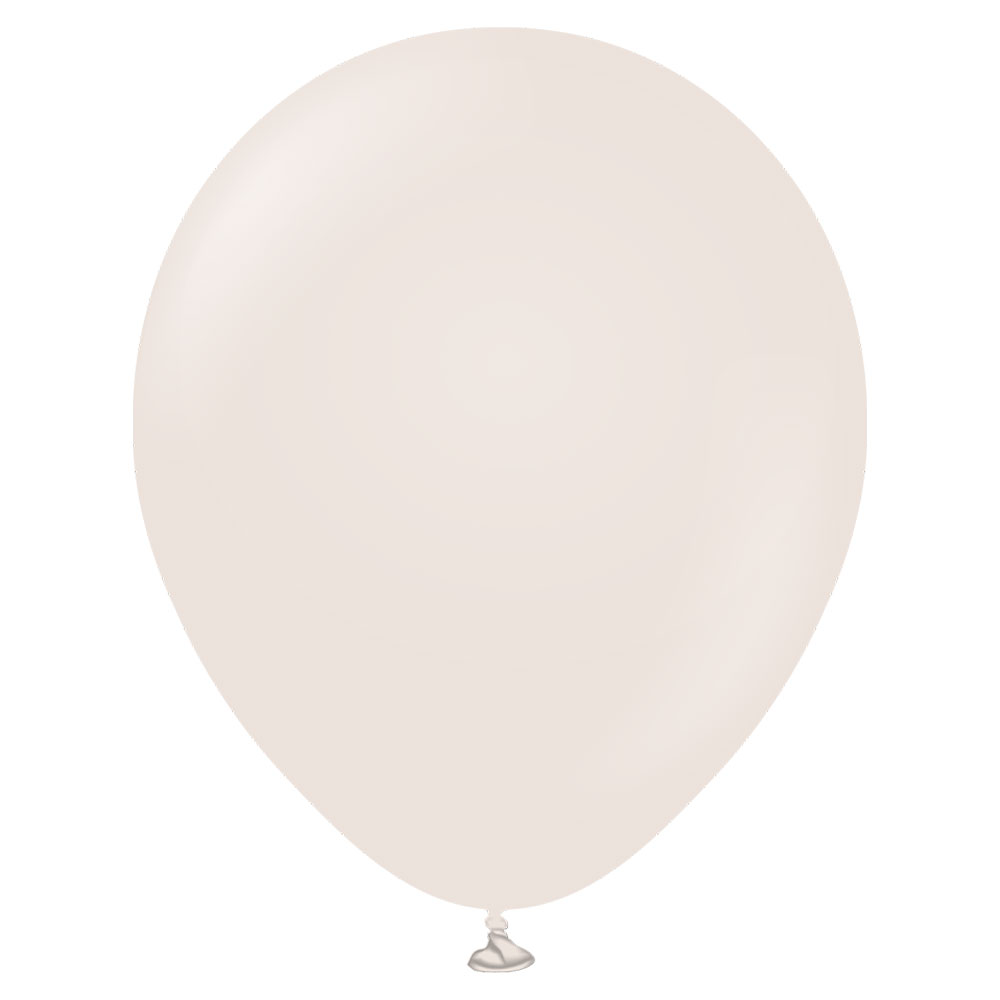Läs mer om Beige Stora Standard Latexballonger White Sand