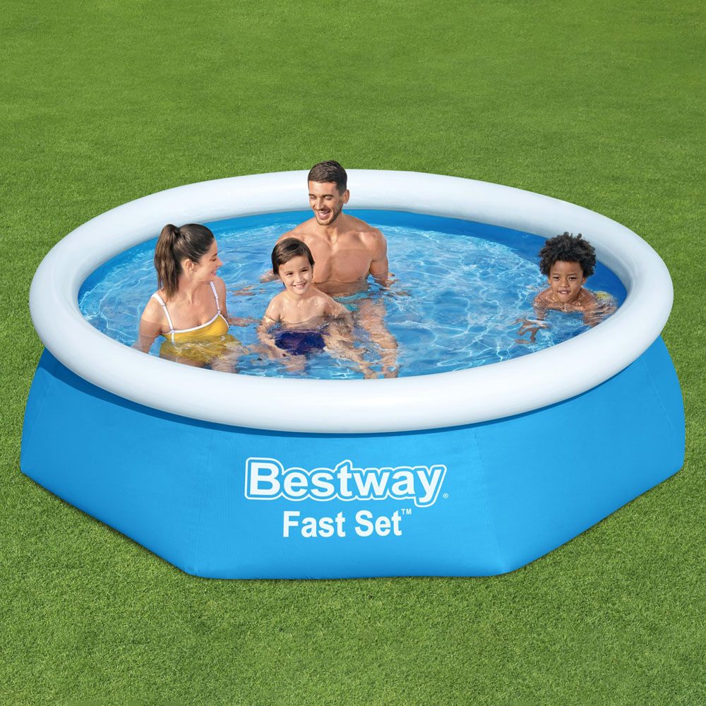 Läs mer om Bestway Uppblåsbar Pool Fast Set