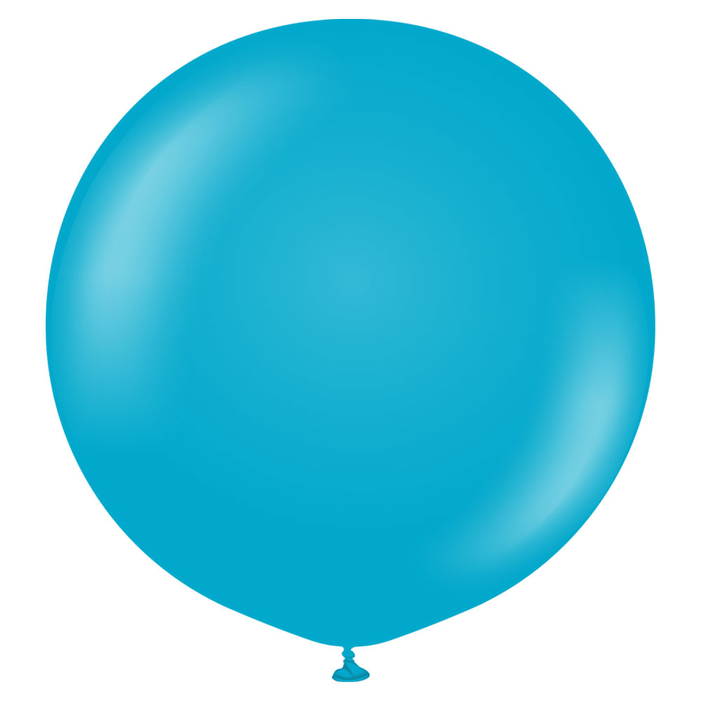 Läs mer om Blå Gigantiska Latexballonger Blue Glass 2-pack