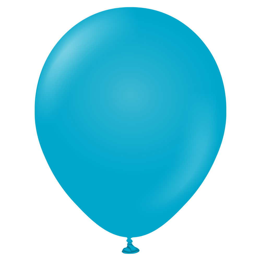 Läs mer om Blå Stora Standard Latexballonger Blue Glass