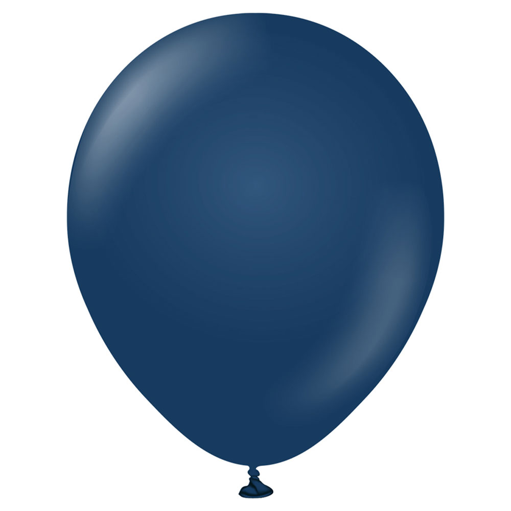 Läs mer om Blå Stora Standard Latexballonger Navy