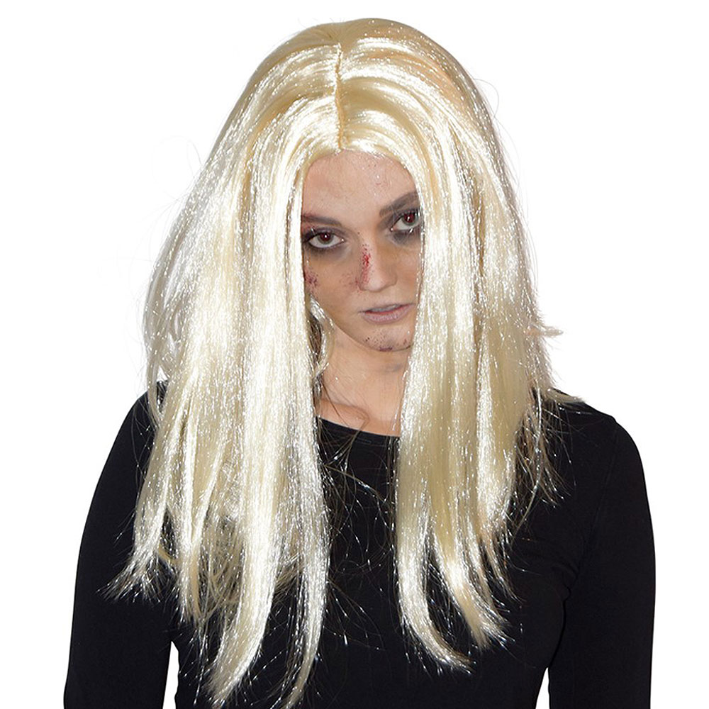 Blond Peruk Lång
