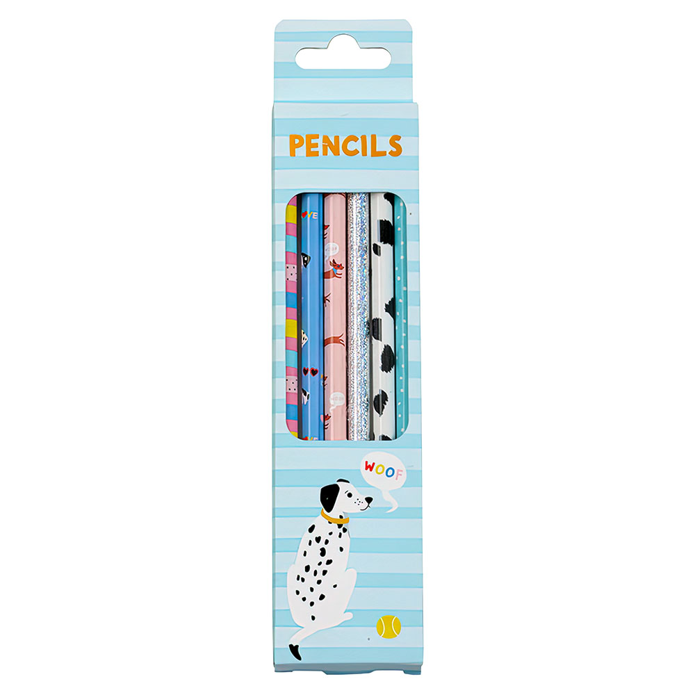 Blyertspennor Hund 6-pack