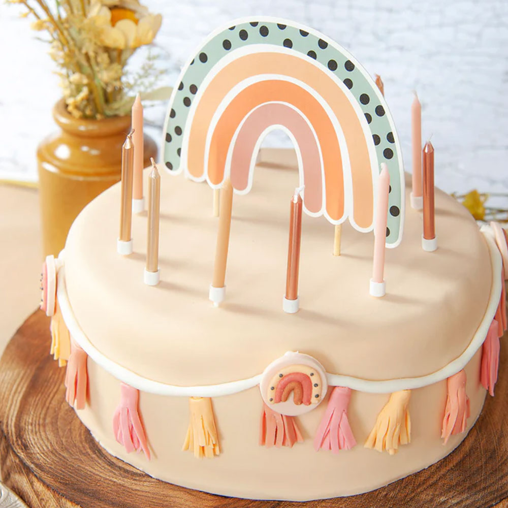 Läs mer om Boho Rainbow Cake Topper