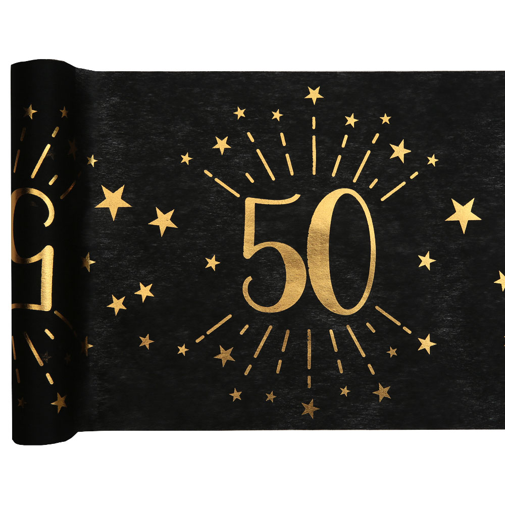 Läs mer om Bordslöpare 50 År Birthday Party Guld