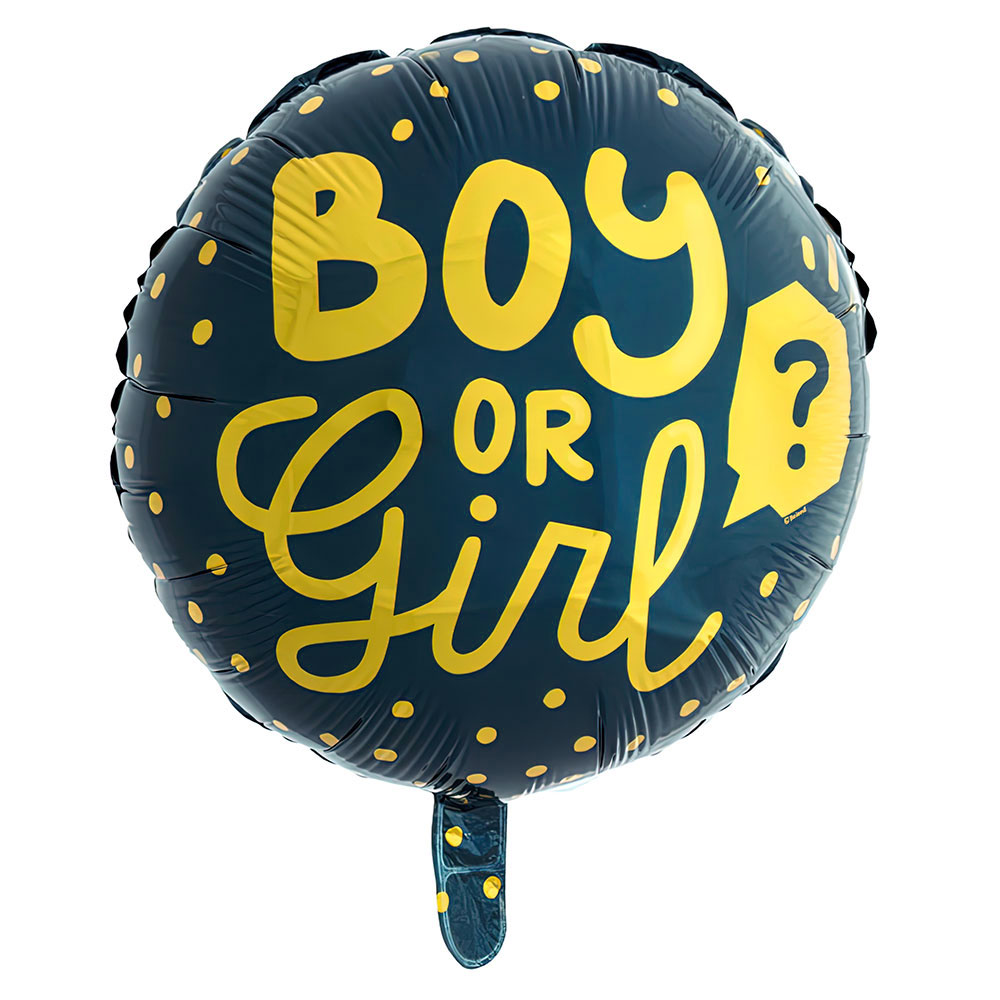 Läs mer om Boy or Girl Mörk Folieballong