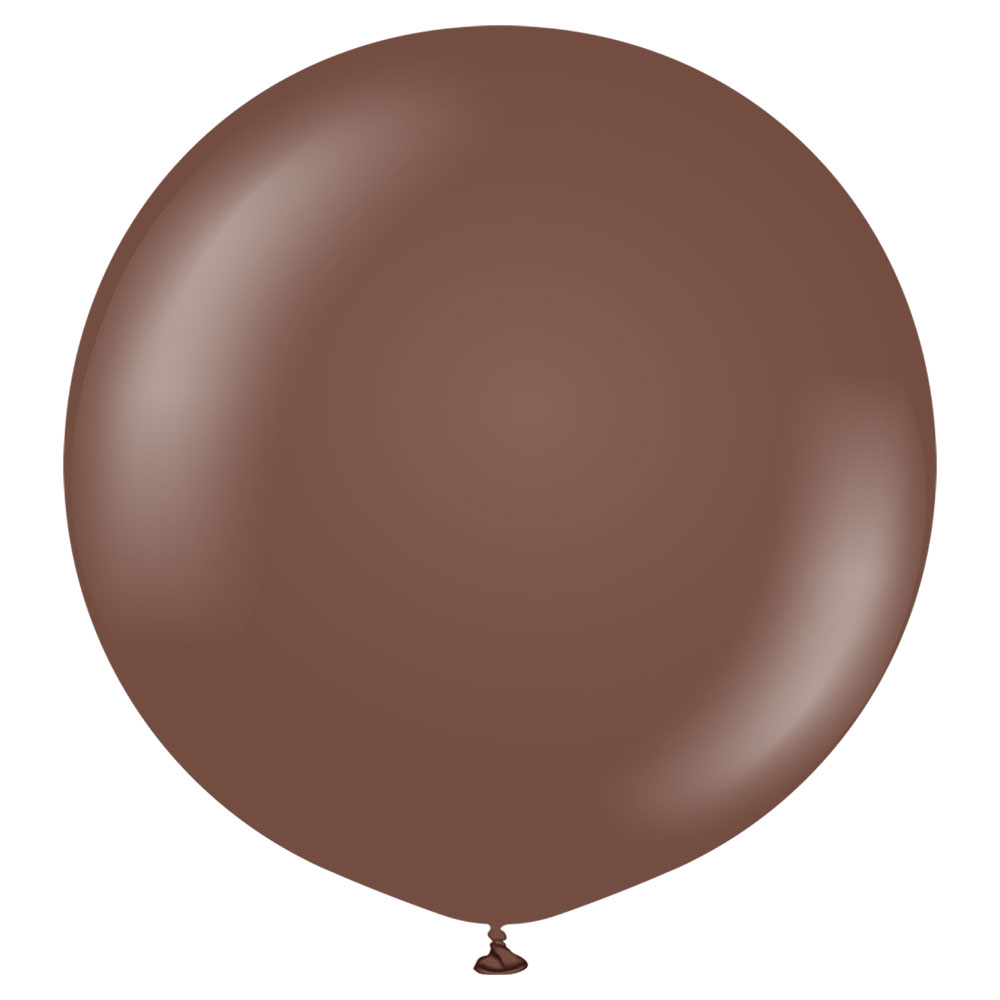 Läs mer om Bruna Gigantiska Latexballonger Chocolate Brown 2-pack