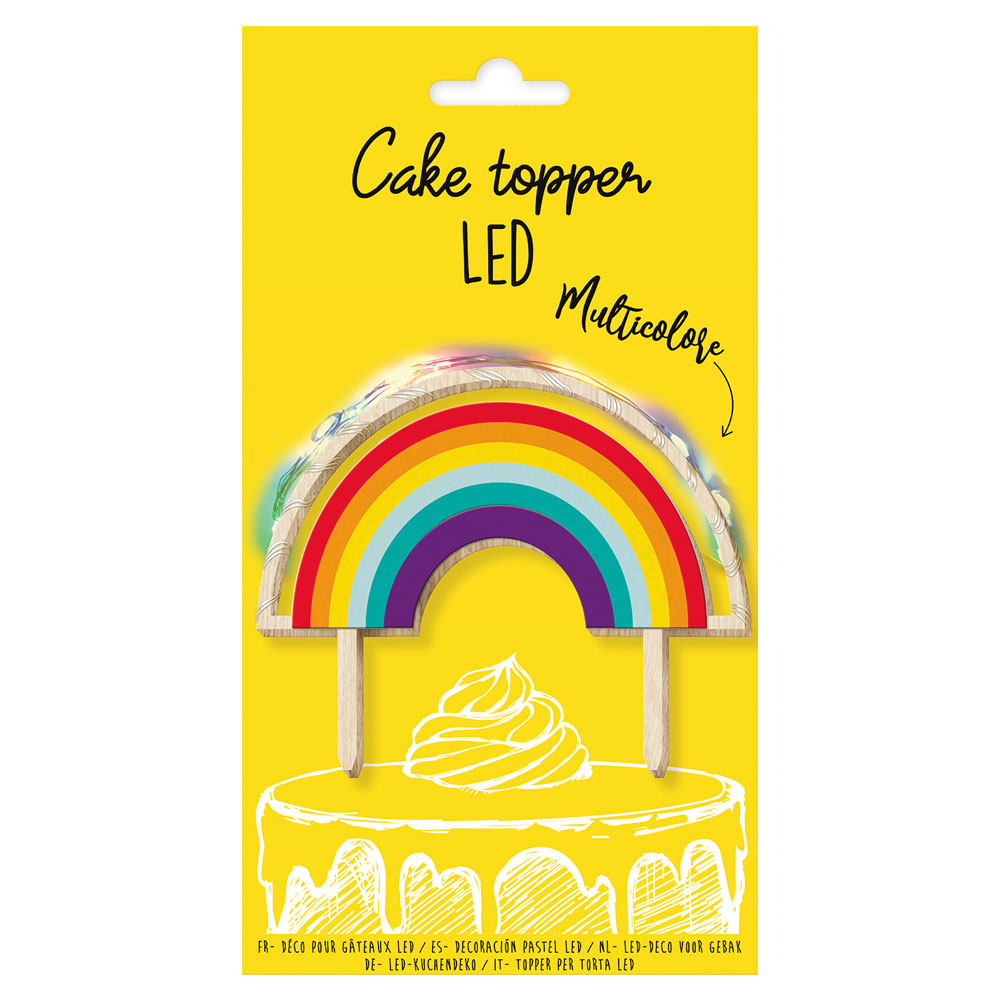 Läs mer om Cake Topper LED Regnbåge