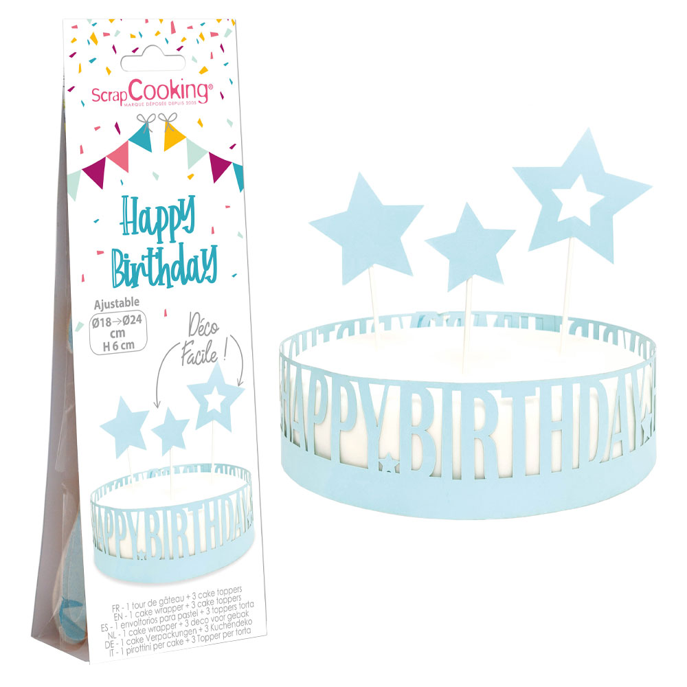Läs mer om Cake Wrapper Kit Happy Birthday