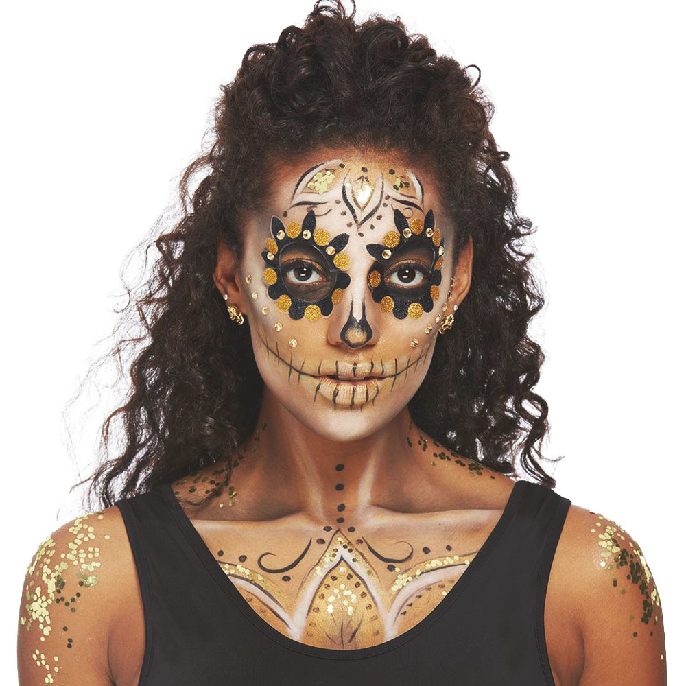 Day Of The Dead Smink Kit Guld