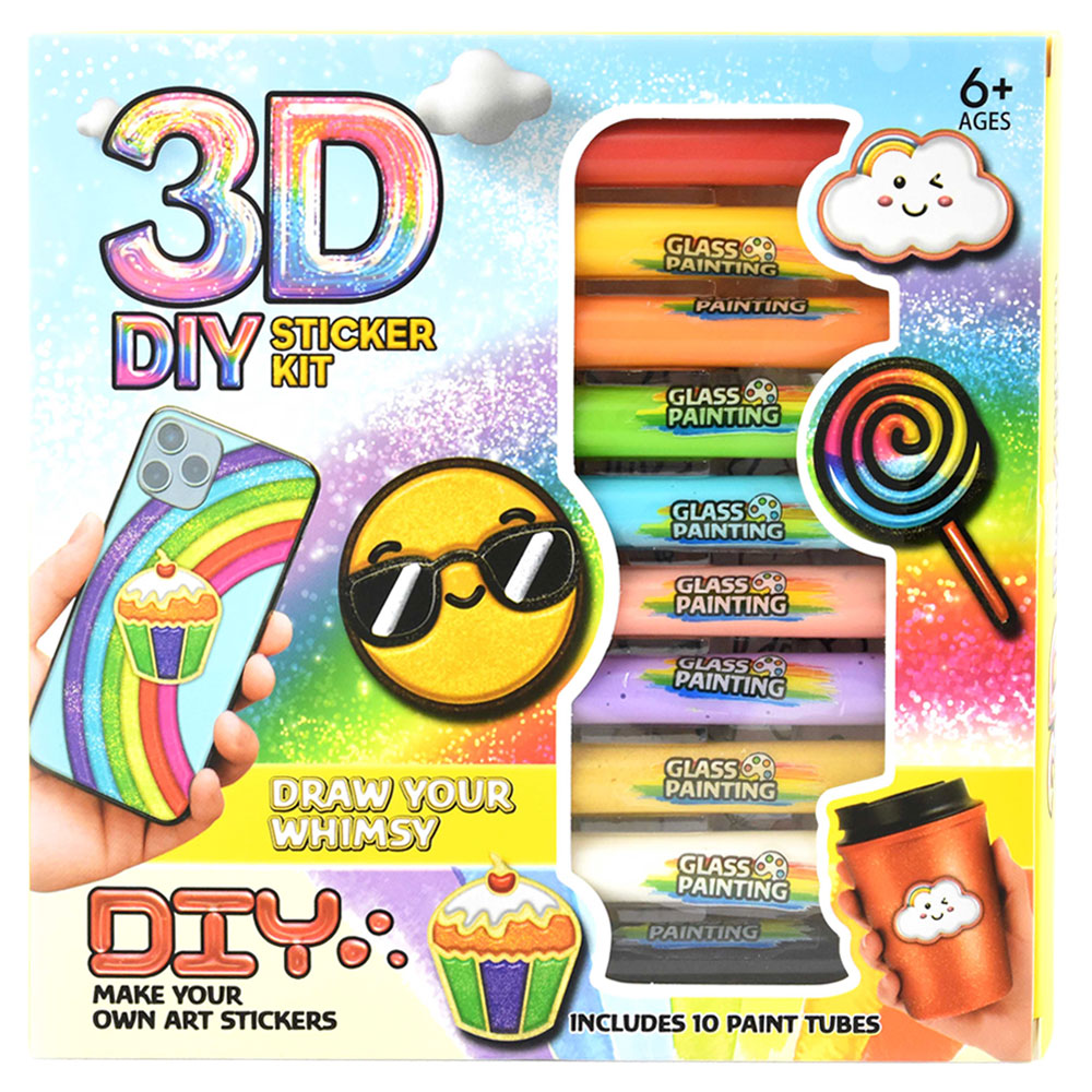 Läs mer om DIY 3D Stickers Kit Färgmix