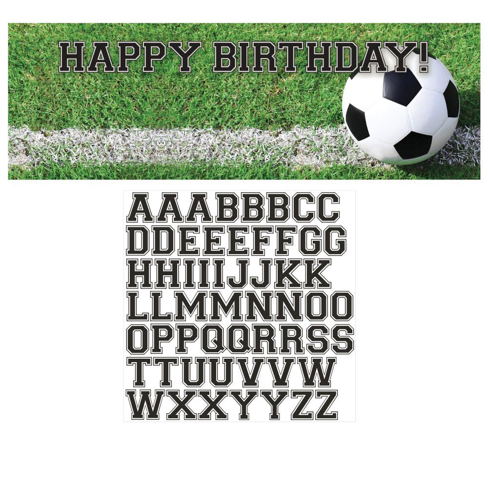 Läs mer om DIY Happy Birthday Banderoll Football Party