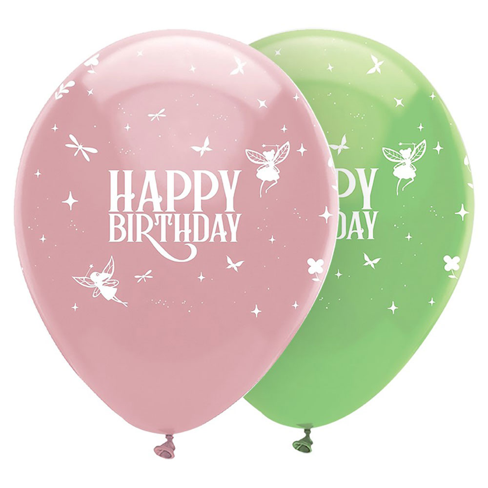Läs mer om Fairy Forest Ballonger Happy Birthday