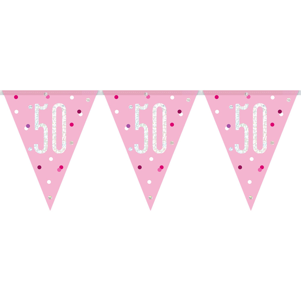 Flaggirlang 50 År Rosa & Silver