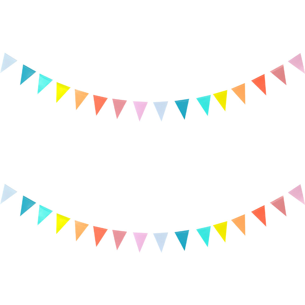 Flaggirlang Pastell Liten