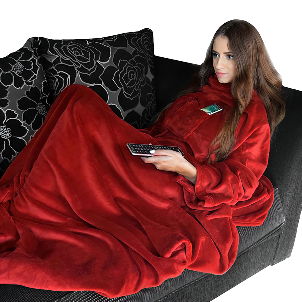 Fleecefilt Snugs Deluxe Röd