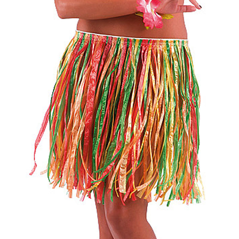 Läs mer om Flerfärgad Hawaii Kjol