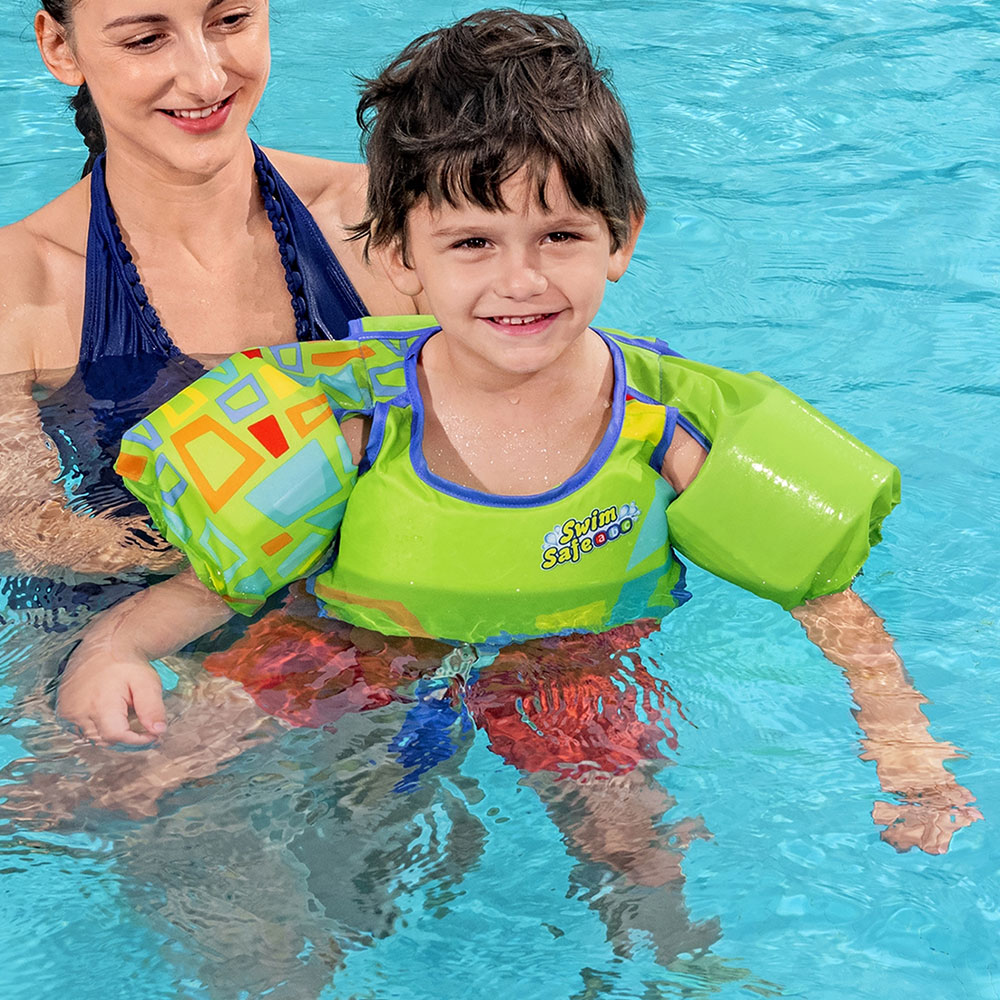 Läs mer om Flytväst med Armpuffar Swim Safe 3-6 år