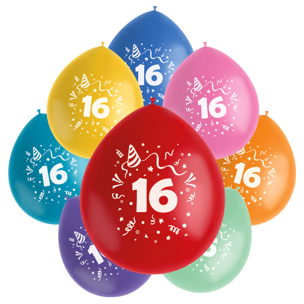 Födelsedagsballonger 16 år