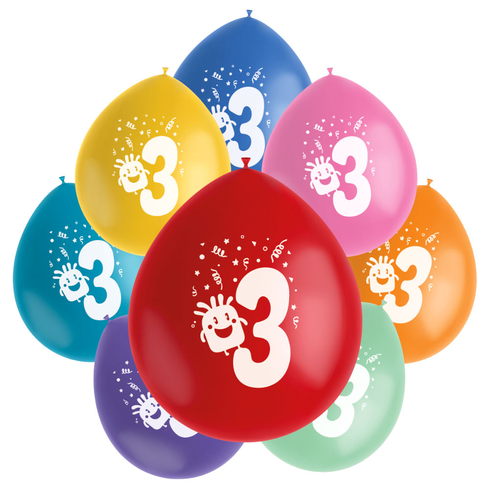 Läs mer om Födelsedagsballonger Monster 3 år