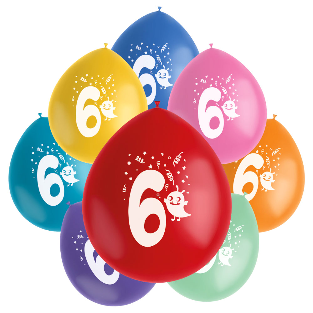 Läs mer om Födelsedagsballonger Monster 6 år