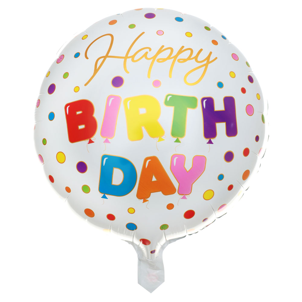 Läs mer om Folieballong Birthday Dots