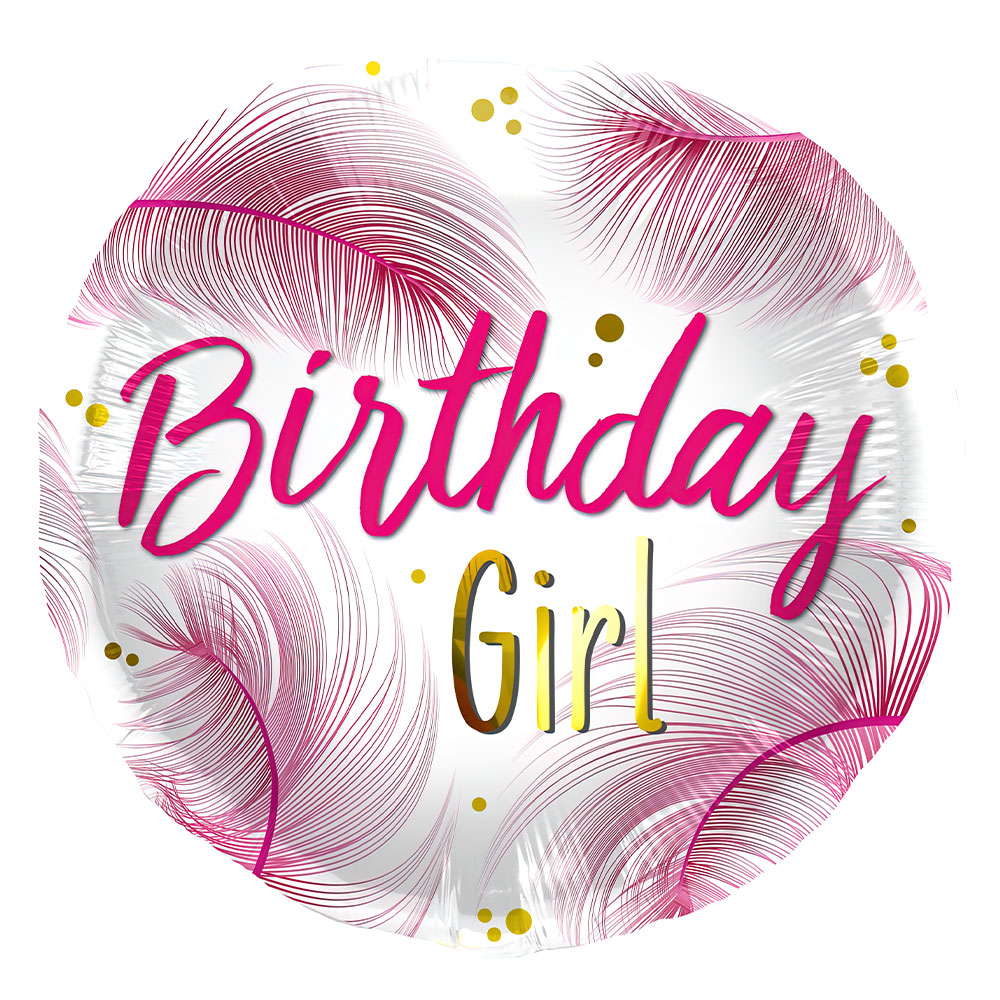 Läs mer om Folieballong Birthday Girl