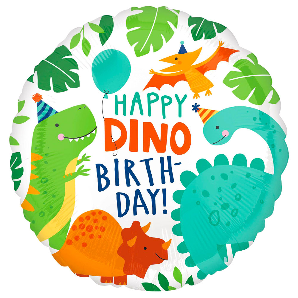 Läs mer om Folieballong Happy Dino Birthday