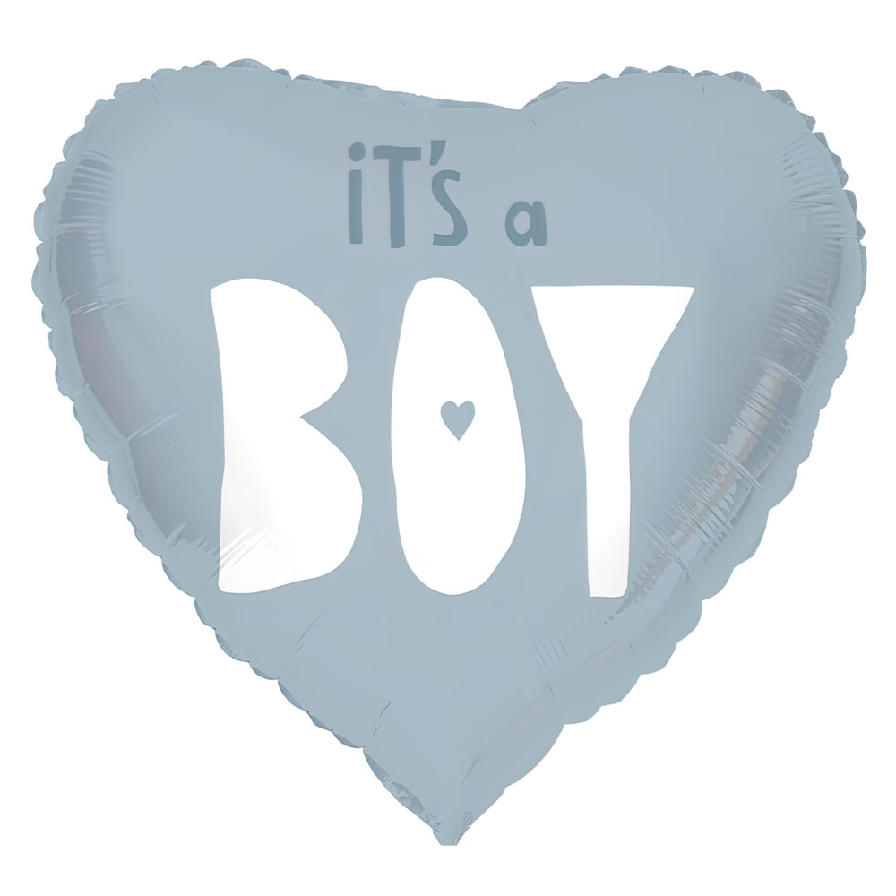 Läs mer om Folieballong Hjärta Its a Boy