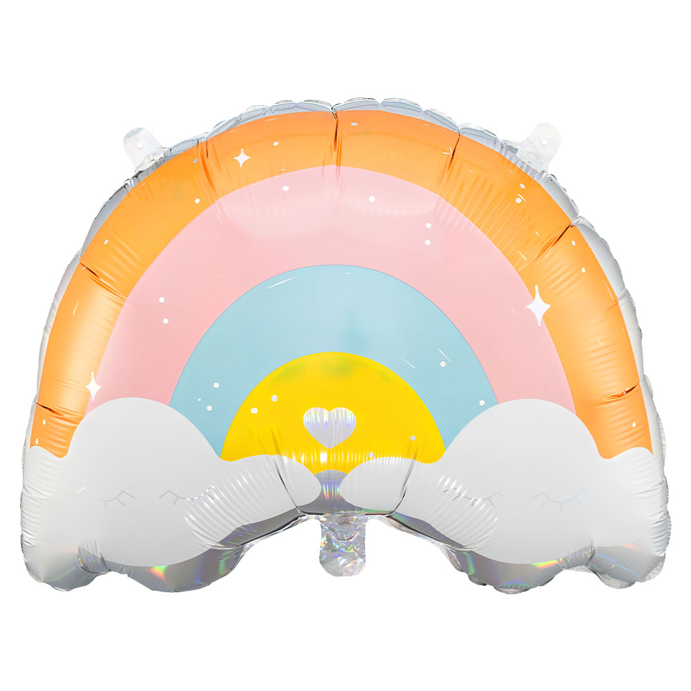 Läs mer om Folieballong Pastell Regnbåge