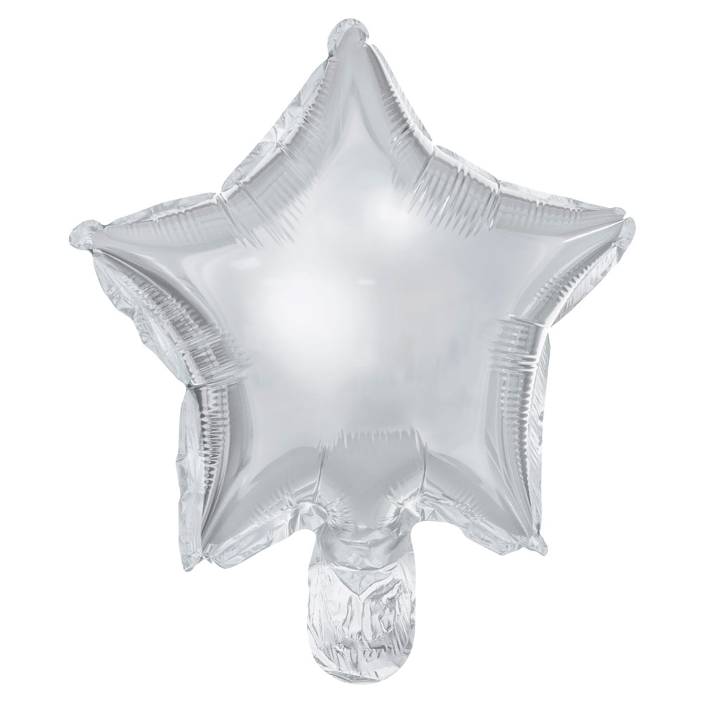 Läs mer om Folieballonger Stjärna Silver 25-pack