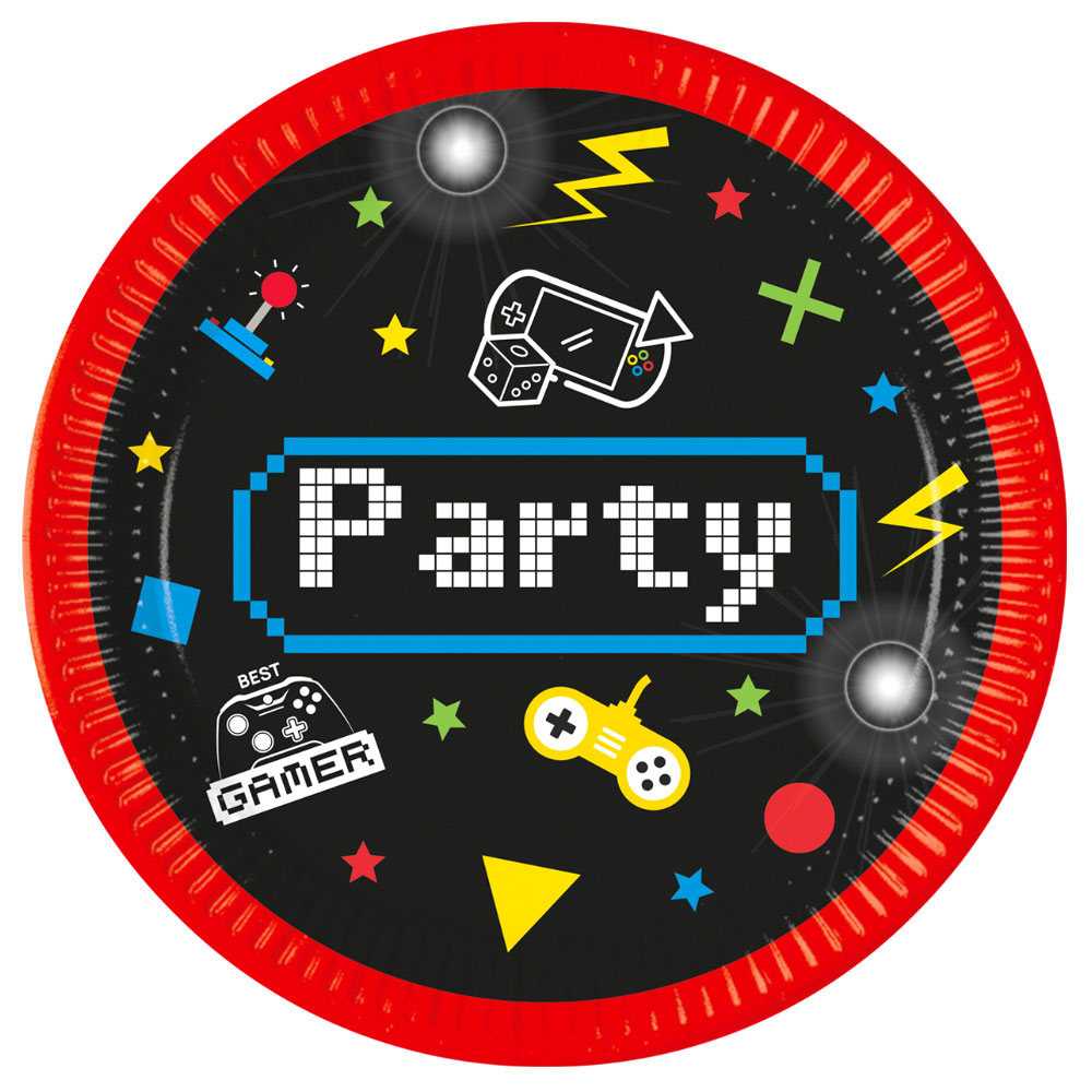 Läs mer om Gaming Party Papperstallrikar