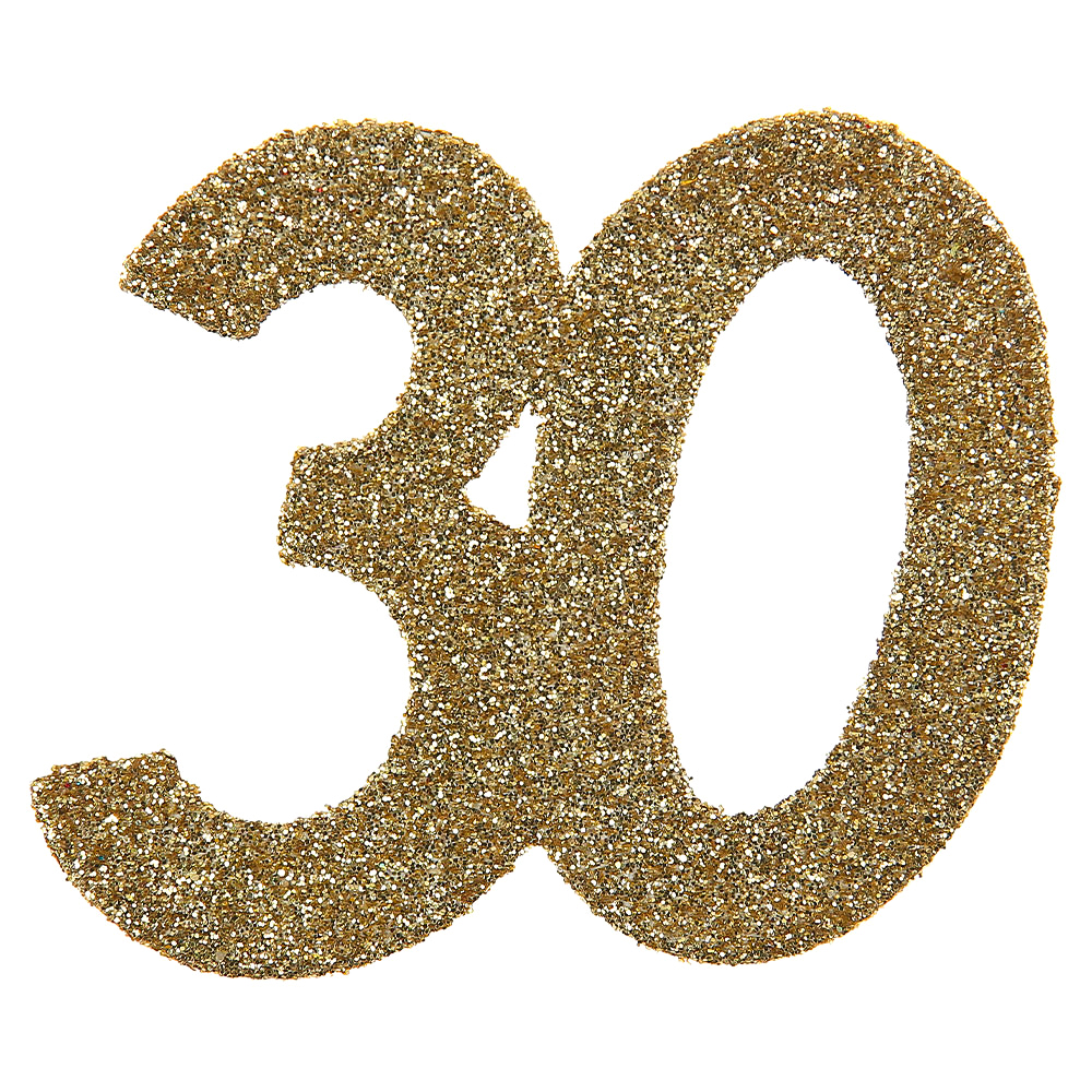Läs mer om Glitterkonfetti 30 År Guld