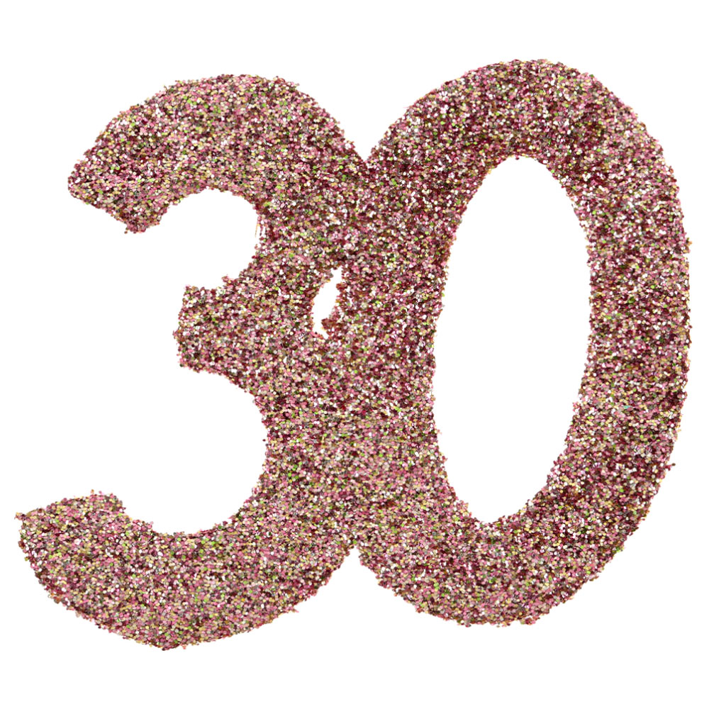 Läs mer om Glitterkonfetti 30 År Roseguld