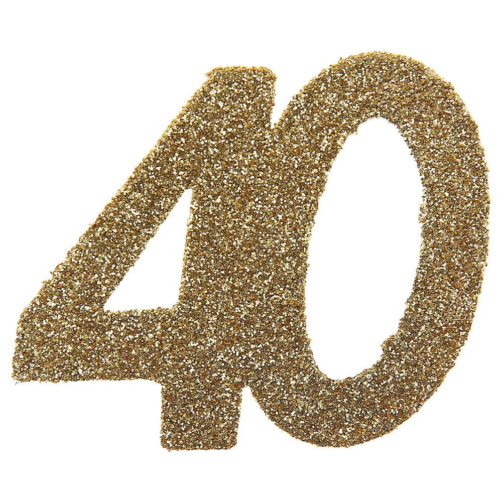 Läs mer om Glitterkonfetti 40 År Guld