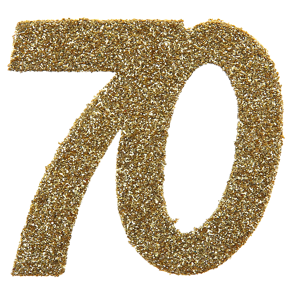 Glitterkonfetti 70 År Guld