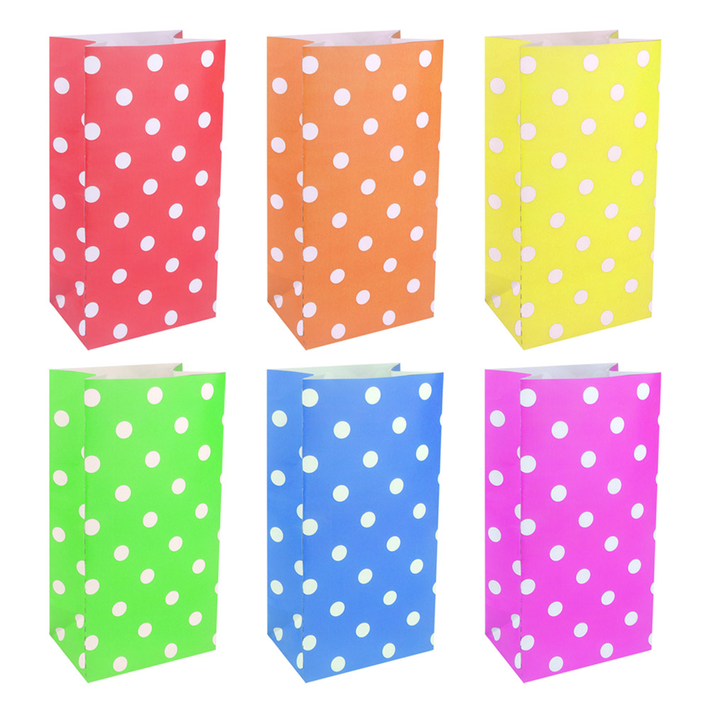 Läs mer om Godispåsar Polka Dot med Smiley 12-pack