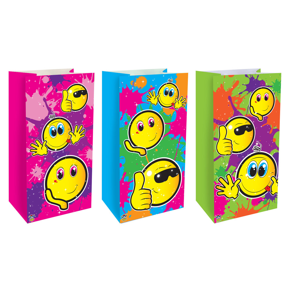 Läs mer om Godispåsar Smiley 12-pack