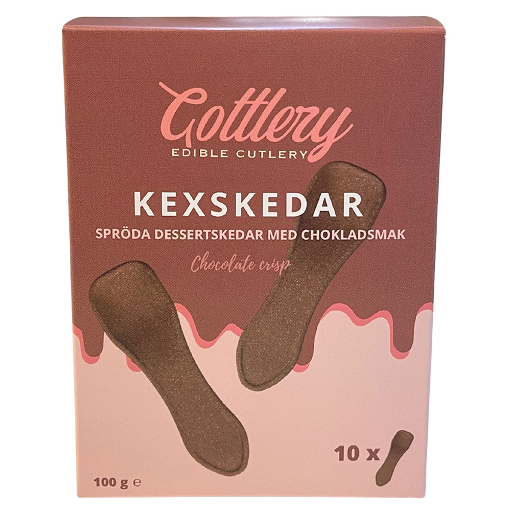 Läs mer om Gottlery Ätbara Chokladskedar