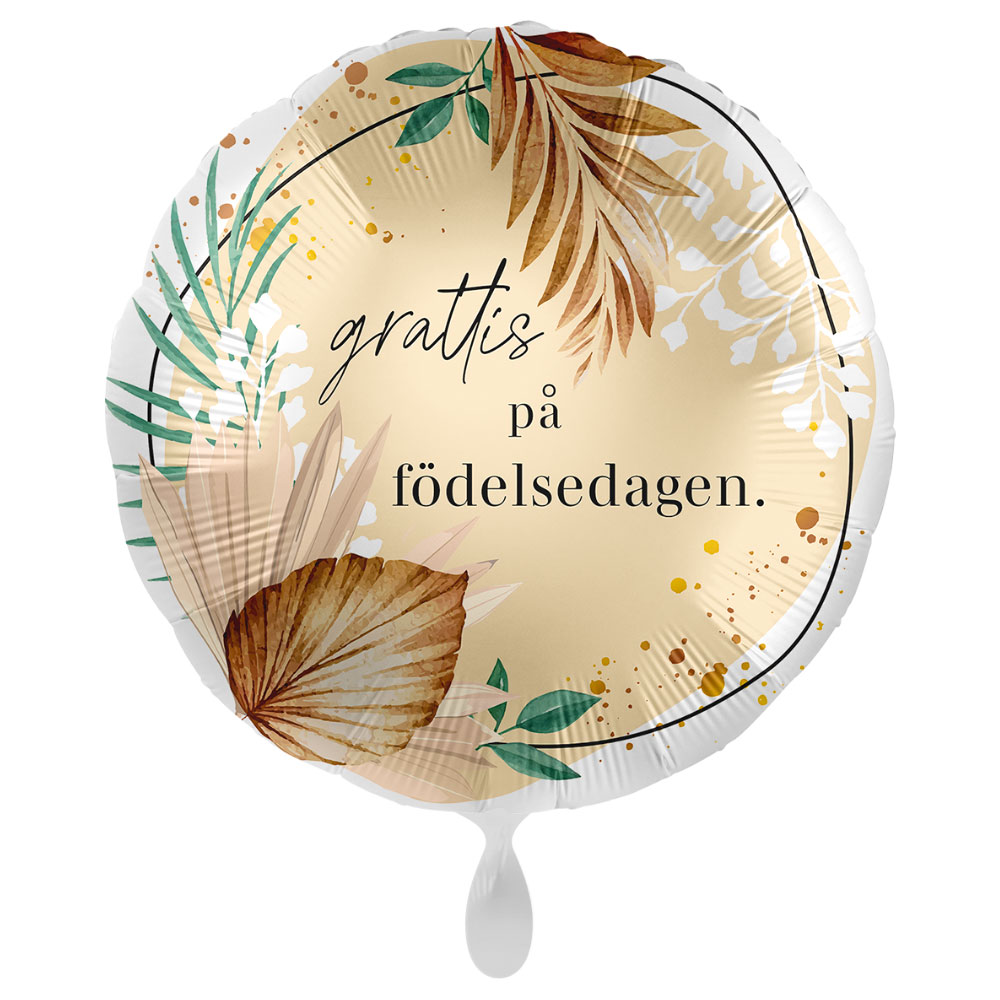 Läs mer om Grattis På Födelsedagen Ballong Boho Birthday