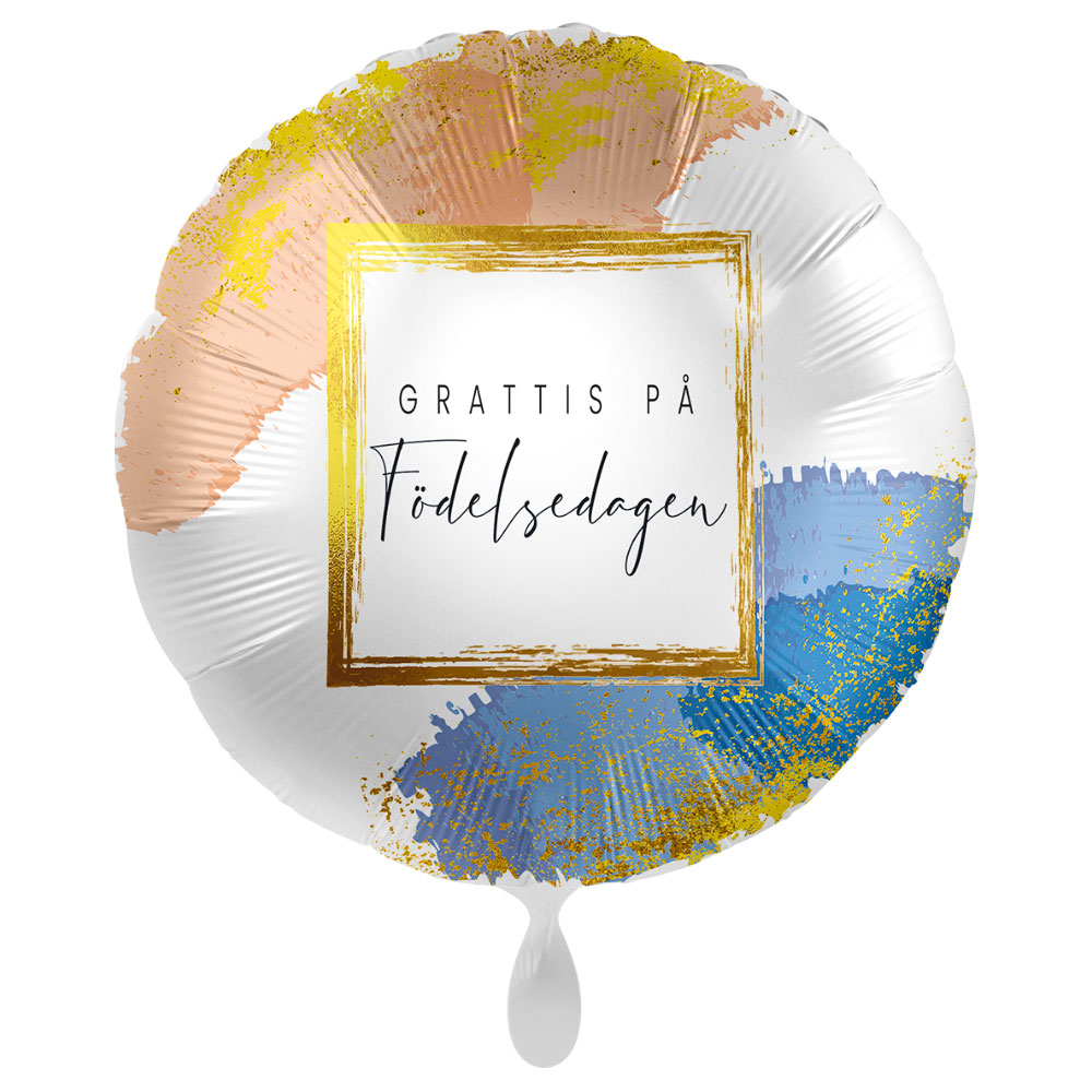 Läs mer om Grattis På Födelsedagen Ballong Golden Birthday