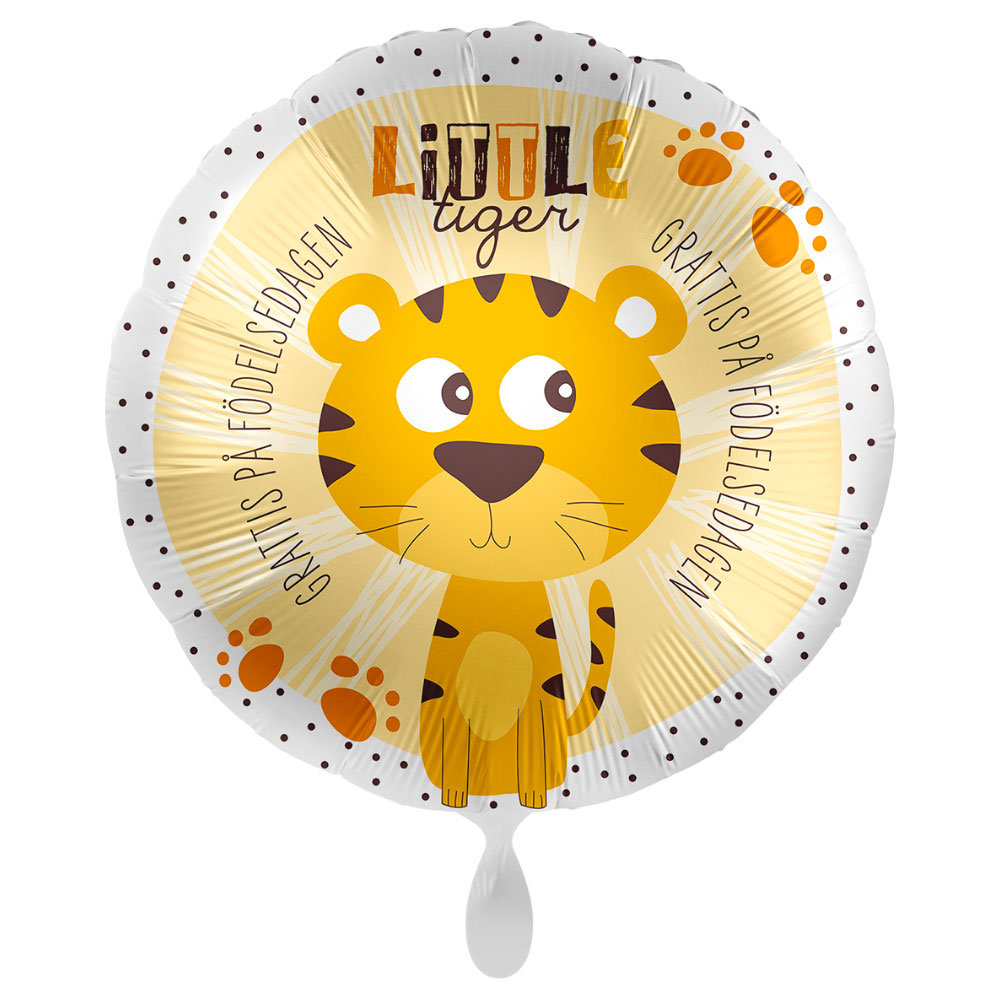Läs mer om Grattis På Födelsedagen Ballong Little Tiger