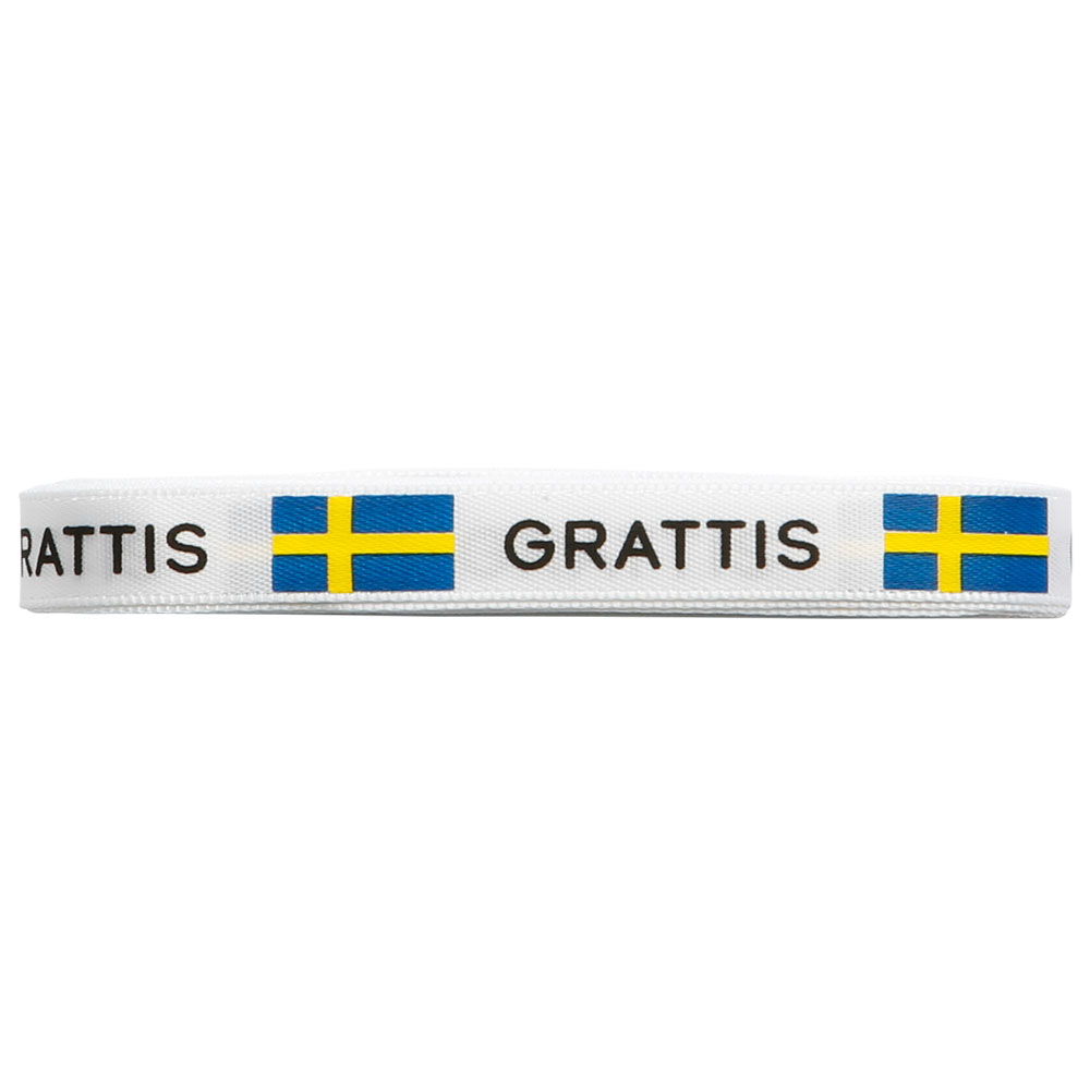 Grattis Sidenband Sverigeflaggor