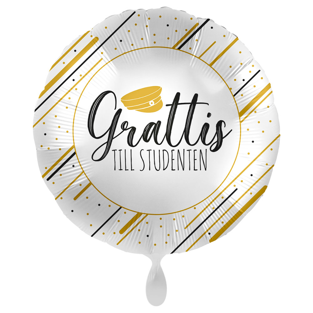 Läs mer om Grattis Till Studenten Ballong Golden Graduation