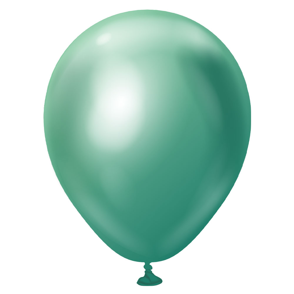 Gröna Mini Chrome Ballonger